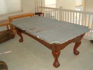 Proper pool table moving process in Muskegon Michigan